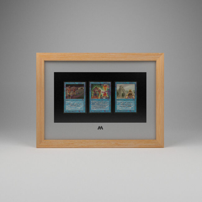 Magic The Gathering (MTG) TCG 3 Card Frame A4 Landscape Display Mountame