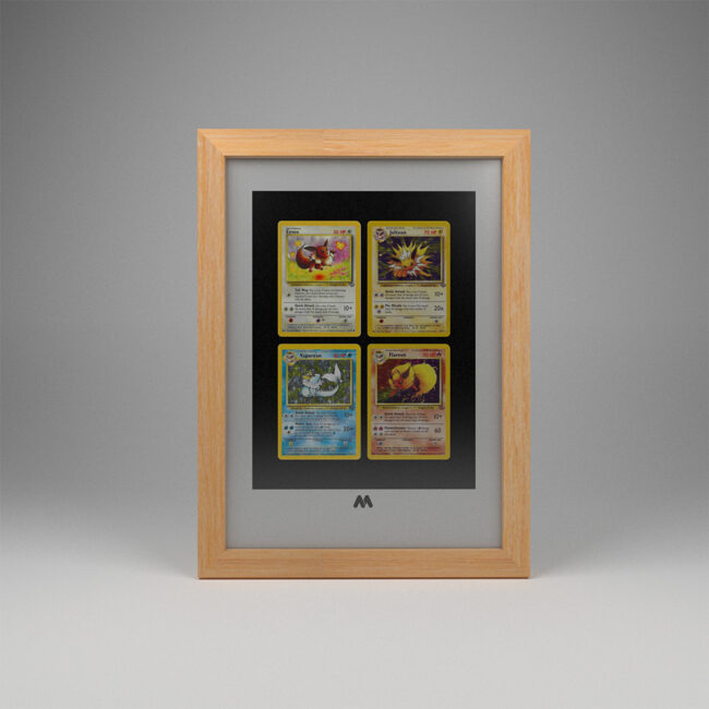 Pokémon PSA 3 Card 19cm x 55cm Frame Portrait Display - Mountame