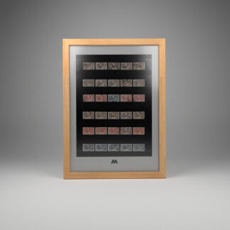 Stamps 40mm XL 7 Condensed Stock Frame A3 Portrait Display